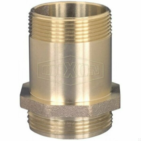 Dixon Pin Rack Nipple, 2-1/2 in Nominal, MNPT x Male NST, Brass, Domestic PRN250F